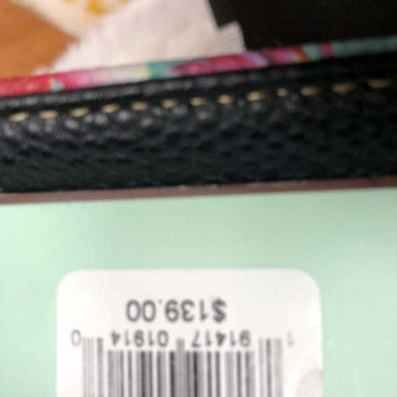 🆕NWT GORGEOUS LEATHER TOTE WITH FLORAL DESIGN - Picture 5 of 8